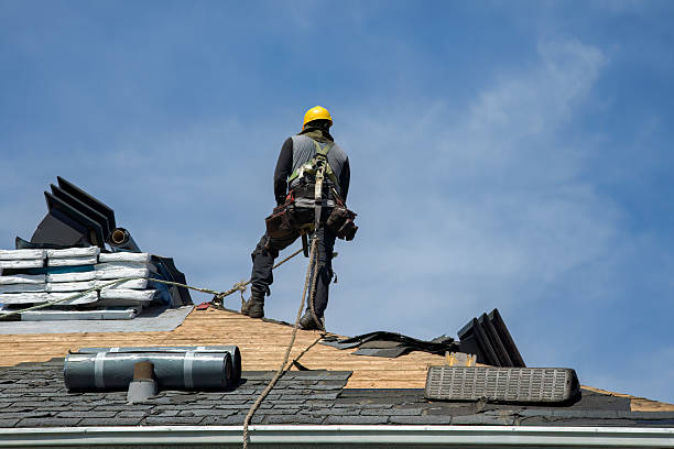 Professional Roofing technician working in North Waterboro, ME